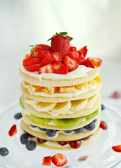 Pancakes Fruits Wallpaper iPhone resolution 500x696