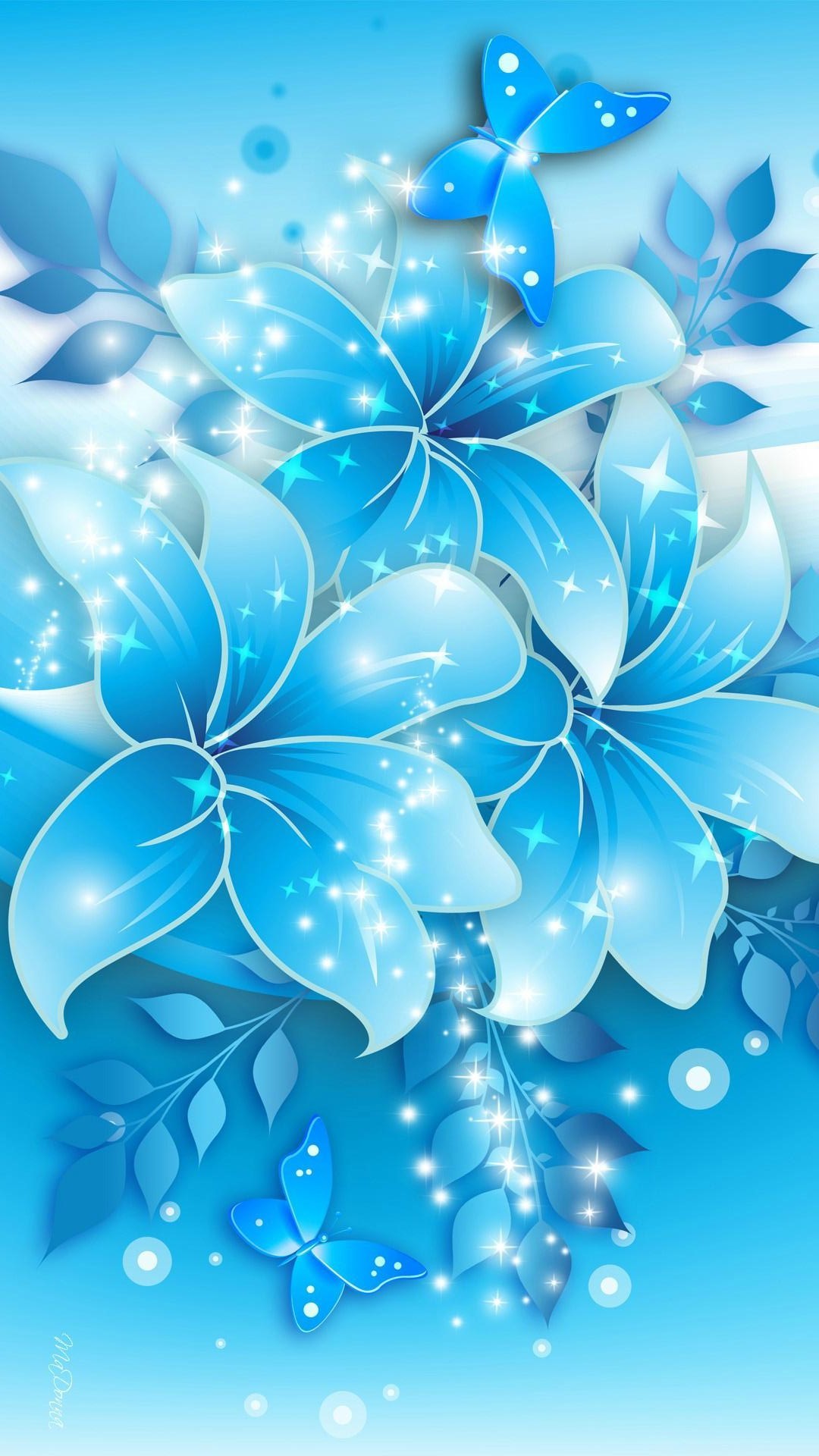 Blue Flower iPhone Wallpaper resolution 1080x1920