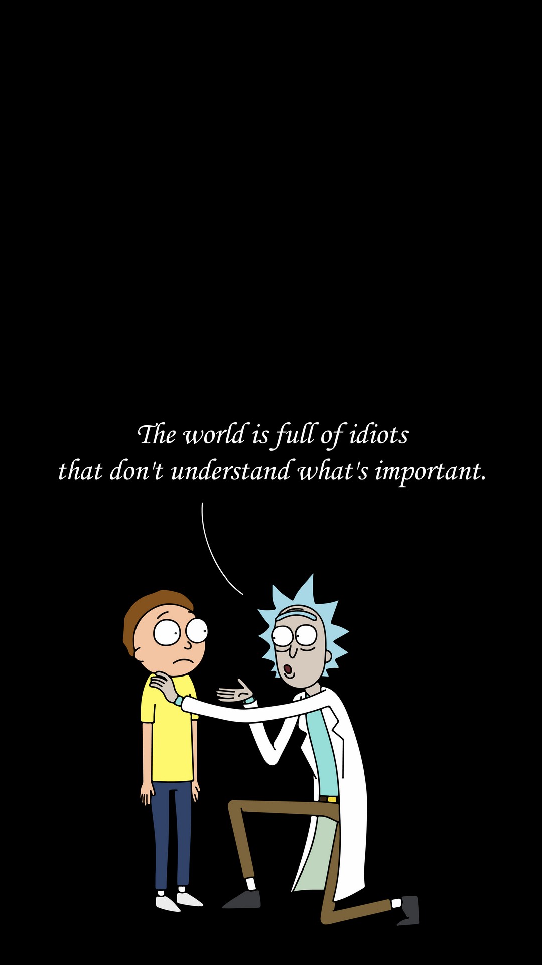 Quotes Wallpaper Rick And Morty iPhone resolution 1080x1920