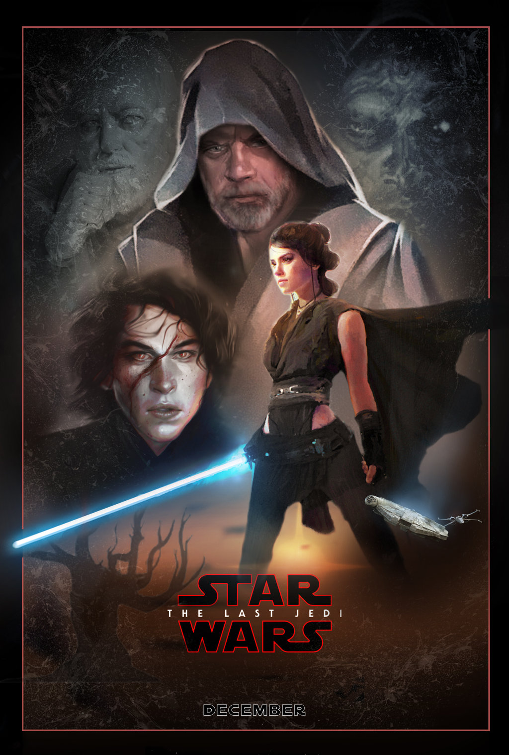 The Last Jedi Poster Wallpaper iPhone resolution 1024x1517