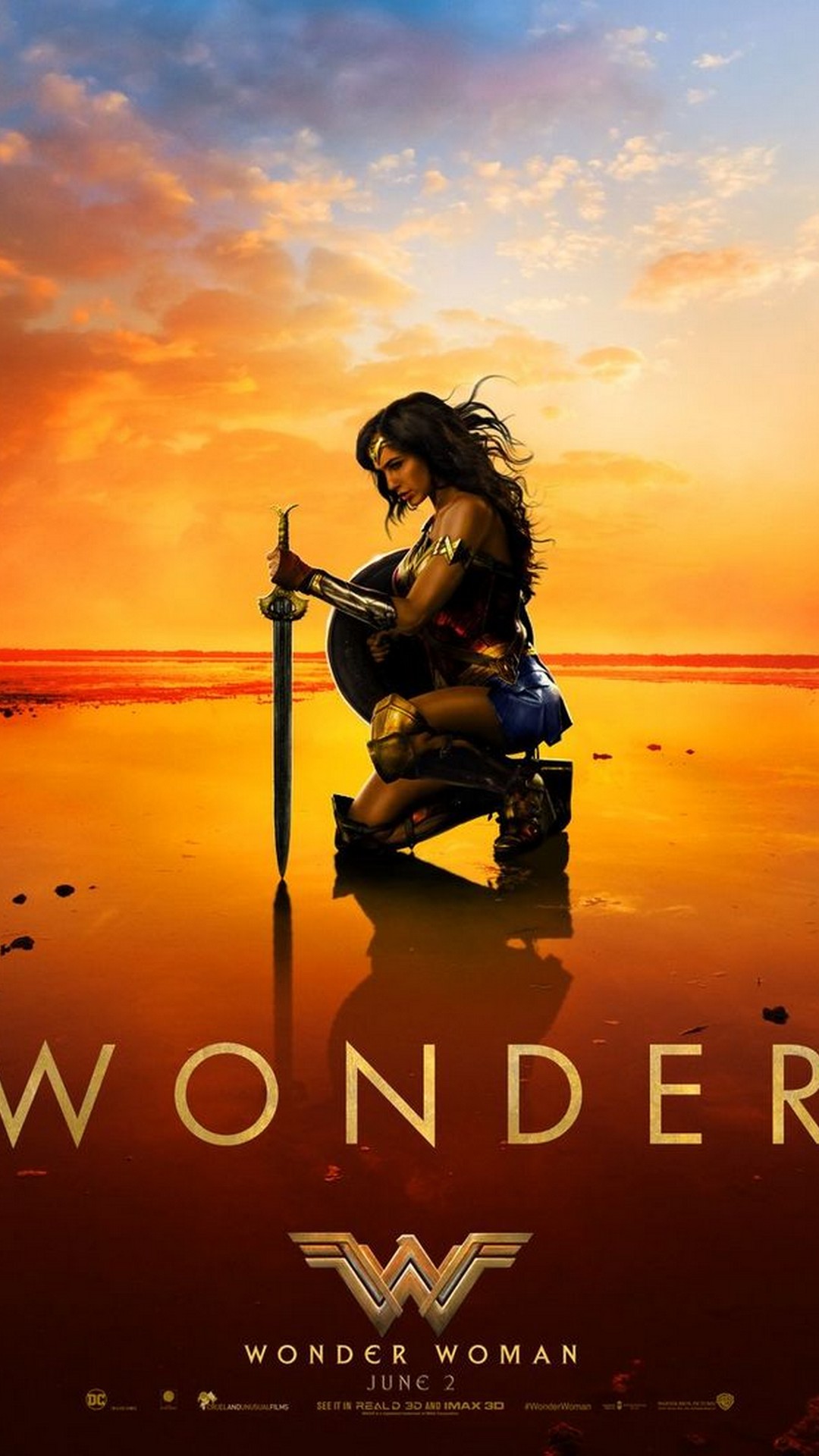 Wonder Woman Movie iPhone Wallpaper resolution 1080x1920