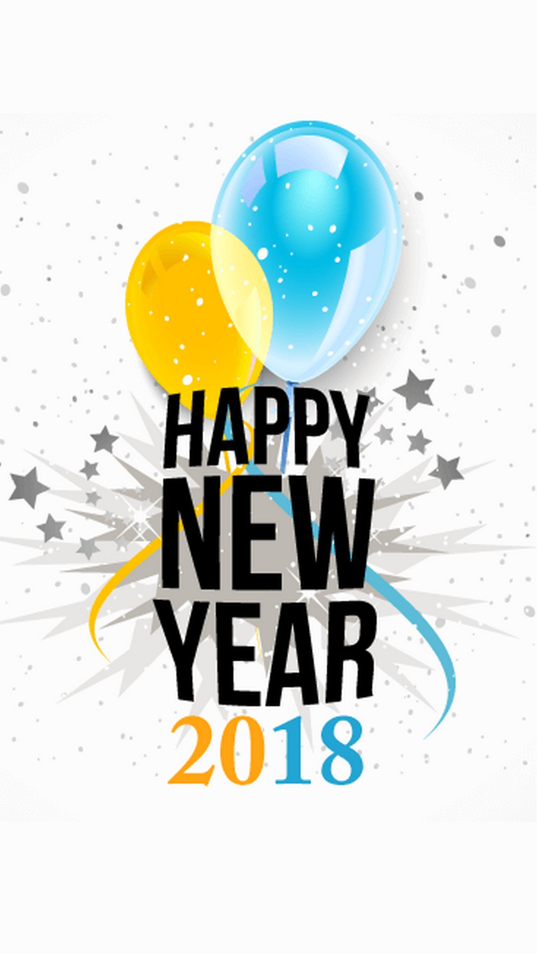 Happy New Year 2018 iPhone Wallpaper resolution 1080x1920