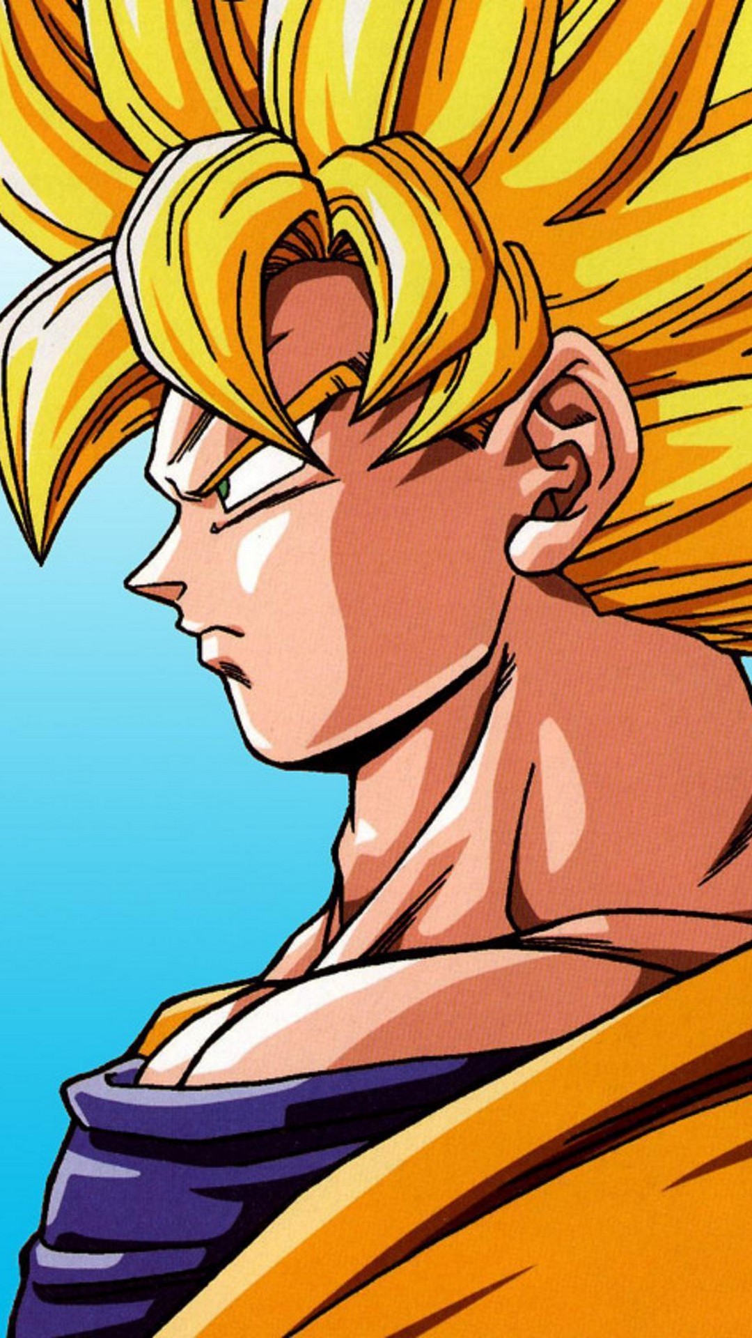 Goku Super Saiyan iPhone Wallpaper with image resolution 1080x1920 pixel. You can make this wallpaper for your iPhone 5, 6, 7, 8, X backgrounds, Mobile Screensaver, or iPad Lock Screen