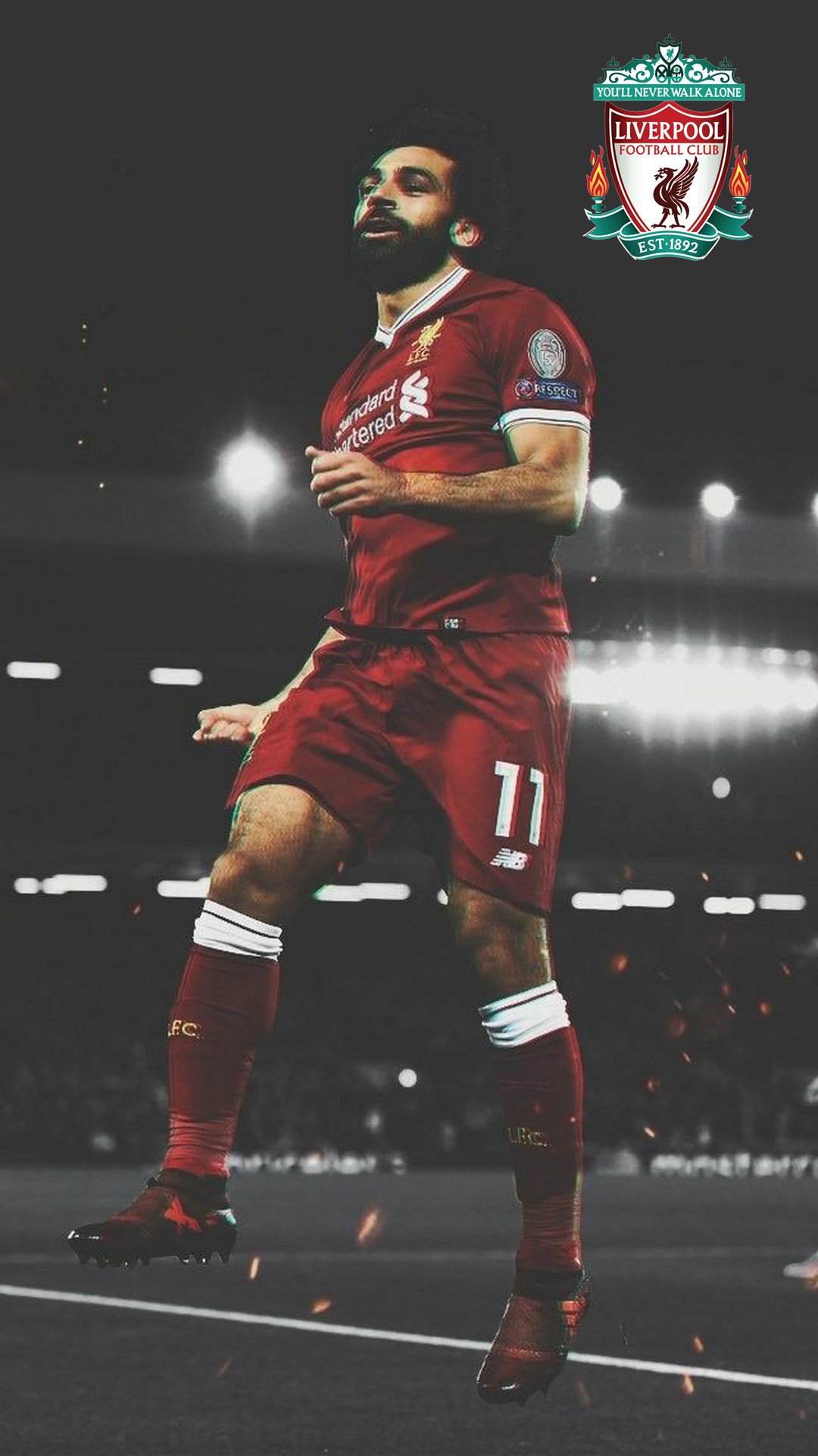 Mo Salah Wallpaper For iPhone with image resolution 1080x1920 pixel. You can make this wallpaper for your iPhone 5, 6, 7, 8, X backgrounds, Mobile Screensaver, or iPad Lock Screen