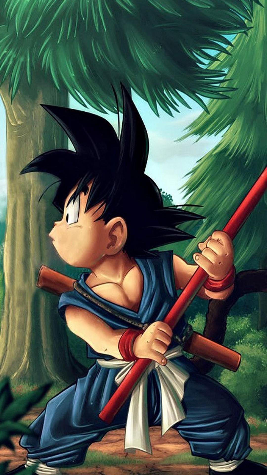 iPhone Wallpaper Kid Goku with image resolution 1080x1920 pixel. You can make this wallpaper for your iPhone 5, 6, 7, 8, X backgrounds, Mobile Screensaver, or iPad Lock Screen