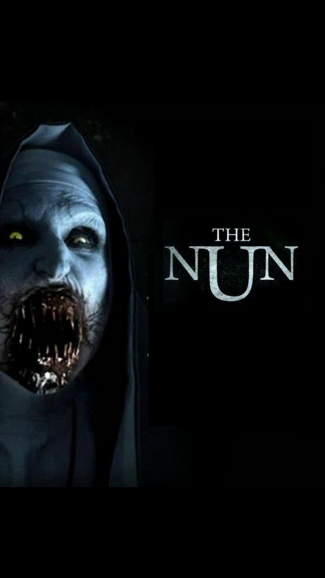 The Nun Poster Wallpaper For iPhone with image resolution 1080x1920 pixel. You can make this wallpaper for your iPhone 5, 6, 7, 8, X backgrounds, Mobile Screensaver, or iPad Lock Screen