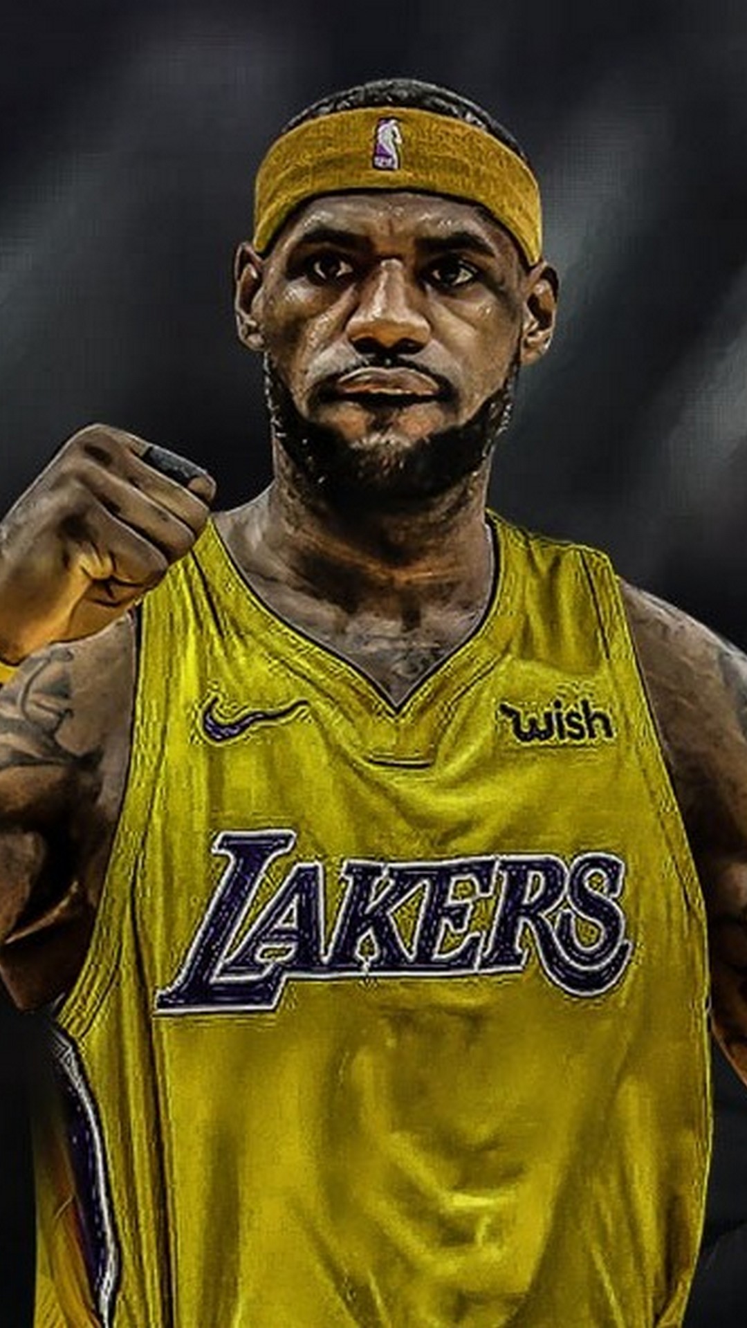Lebron James Lakers Wallpaper For iPhone with high-resolution 1080x1920 pixel. You can use this wallpaper for your iPhone 5, 6, 7, 8, X backgrounds, Mobile Screensaver, or iPad Lock Screen