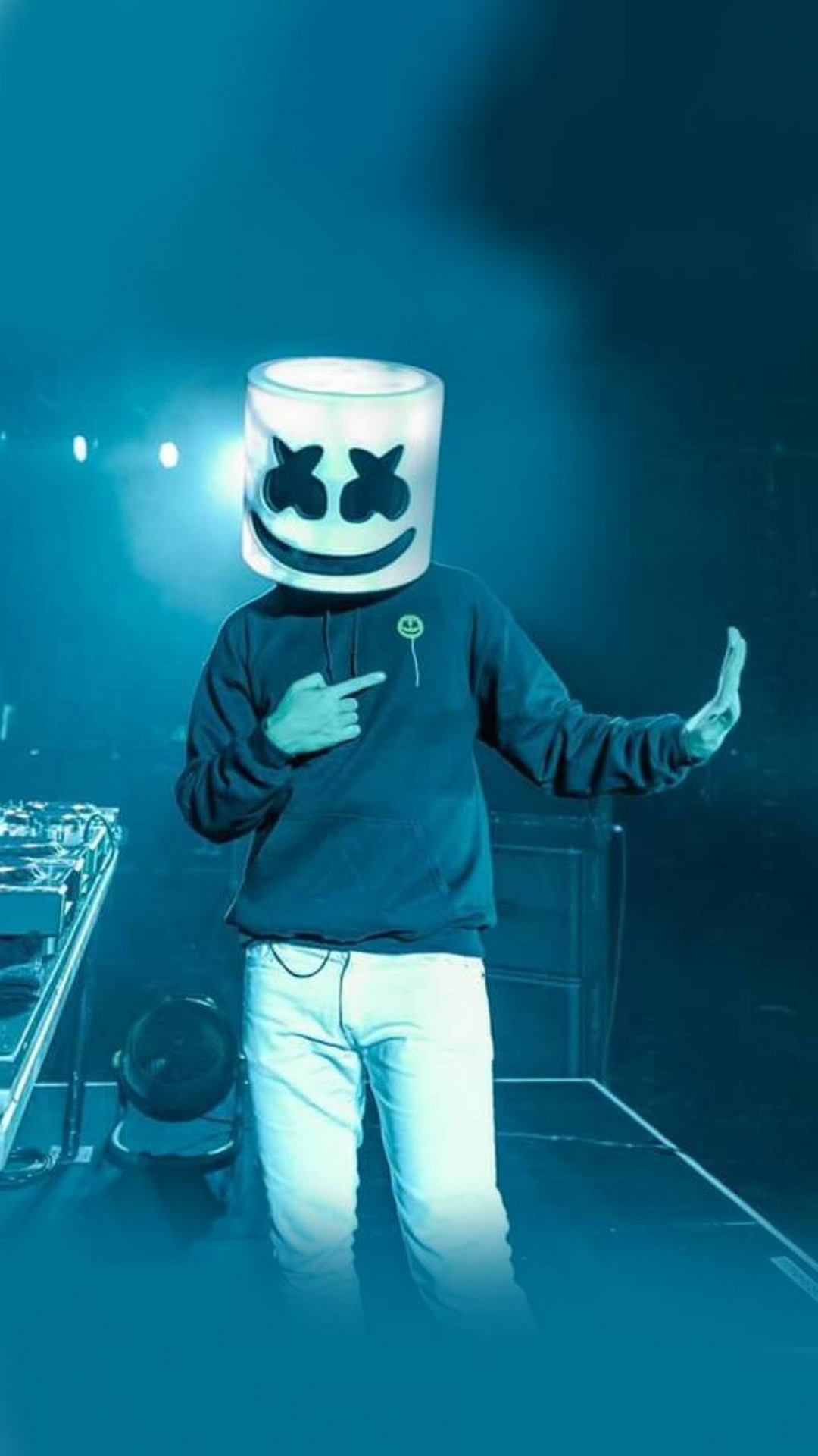 Wallpaper Marshmello for iPhone with high-resolution 1080x1920 pixel. You can use this wallpaper for your iPhone 5, 6, 7, 8, X, XS, XR backgrounds, Mobile Screensaver, or iPad Lock Screen