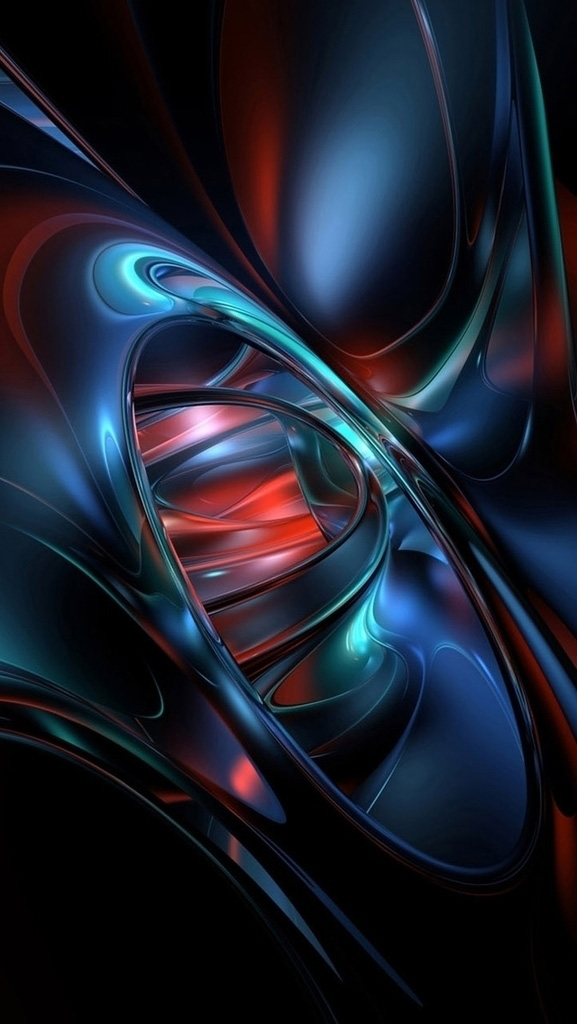 3D Abstract iPhone X Wallpaper resolution 577x1024