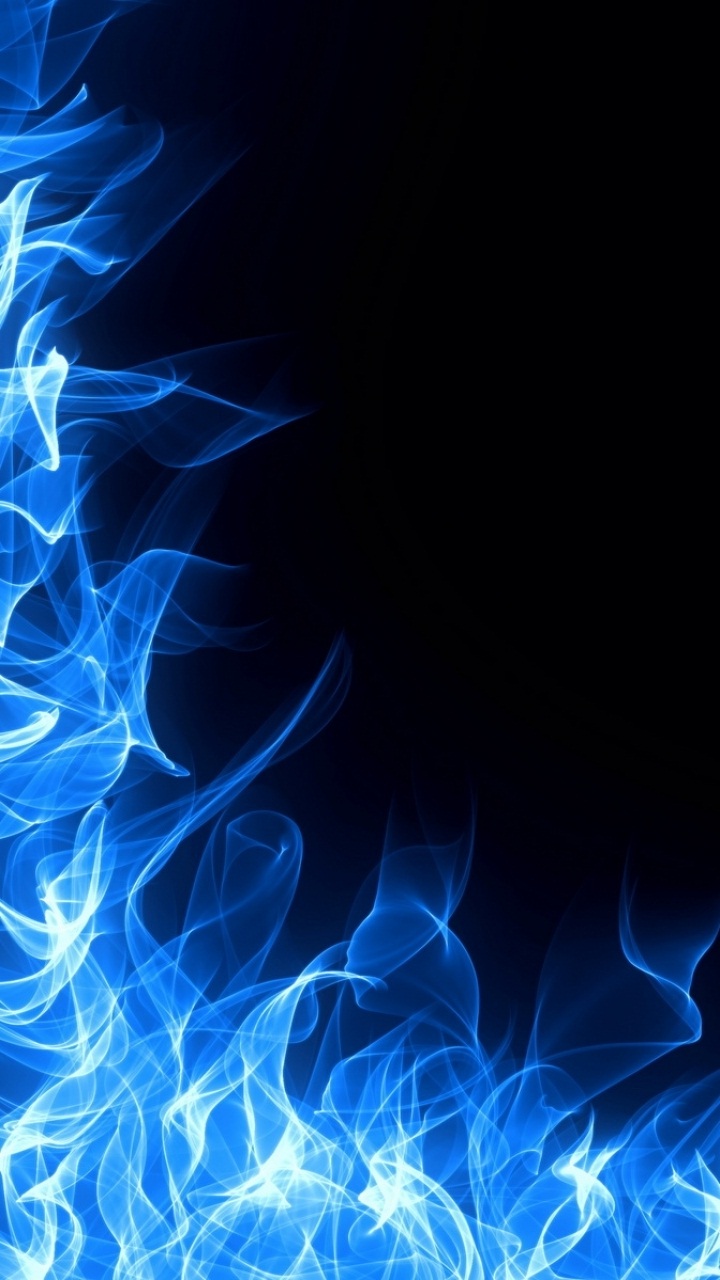 Blue Fire Iphone Wallpaper