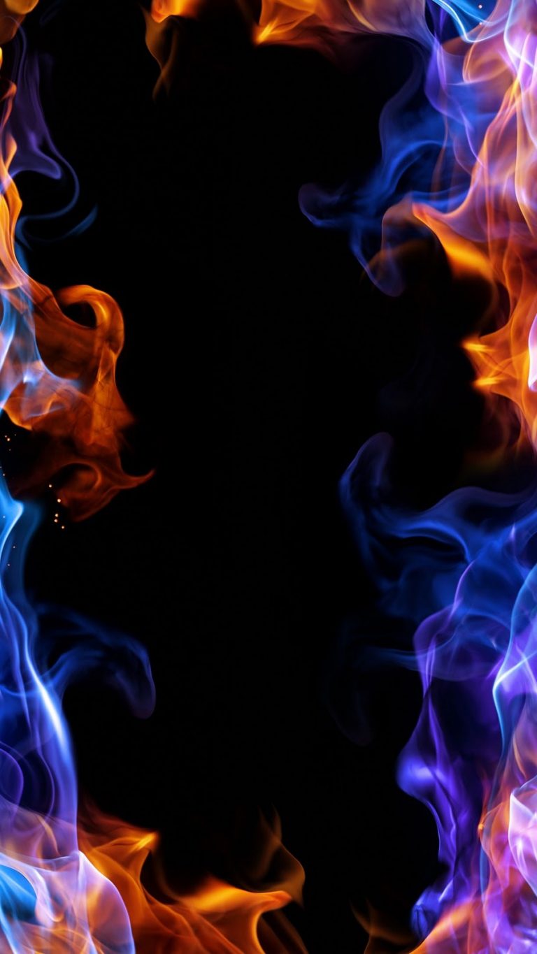 Blue Fire iPhone Wallpaper HD | 3D iPhone Wallpaper 2023