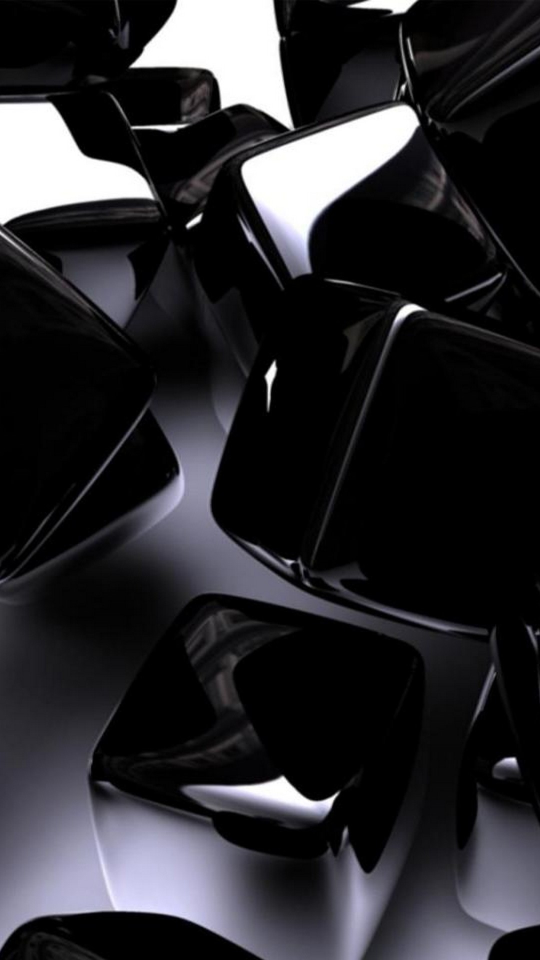 3D Black Box iPhone Wallpaper