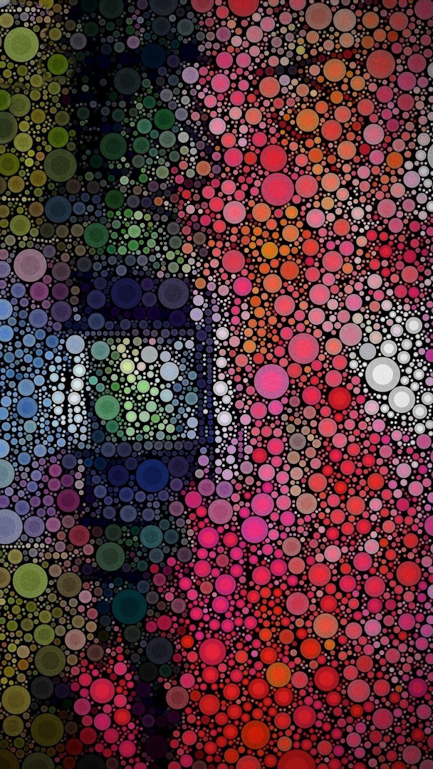 Abstract Circles Colors Wallpaper iPhone
