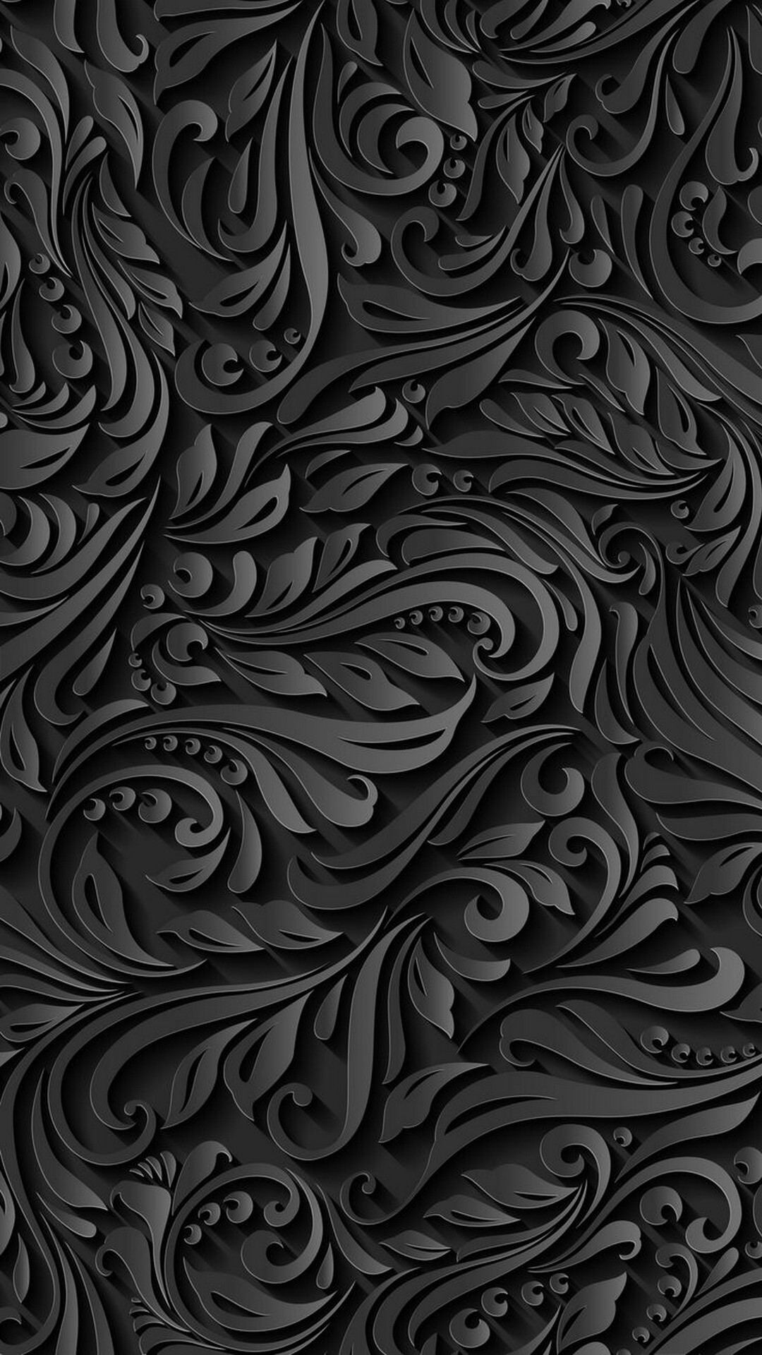 Black Pattern iPhone Wallpaper