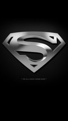 Black Superman Logo Wallpaper iPhone