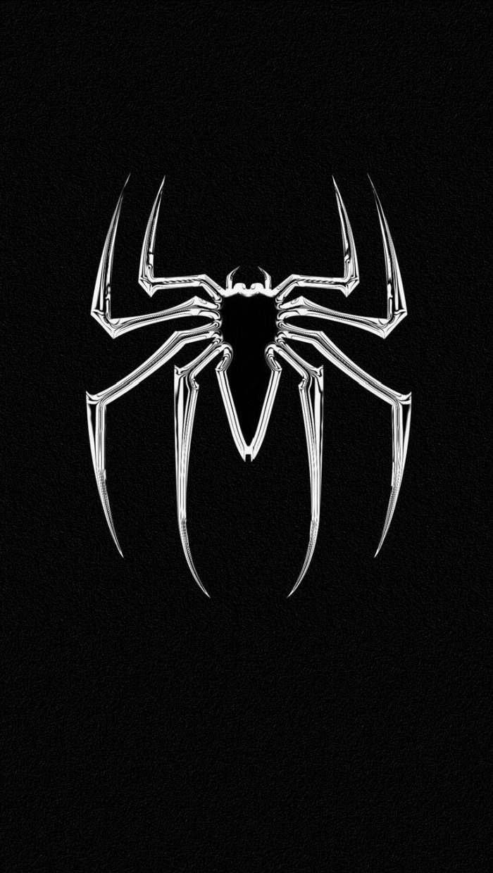 Black White Spider Wallpaper iPhone