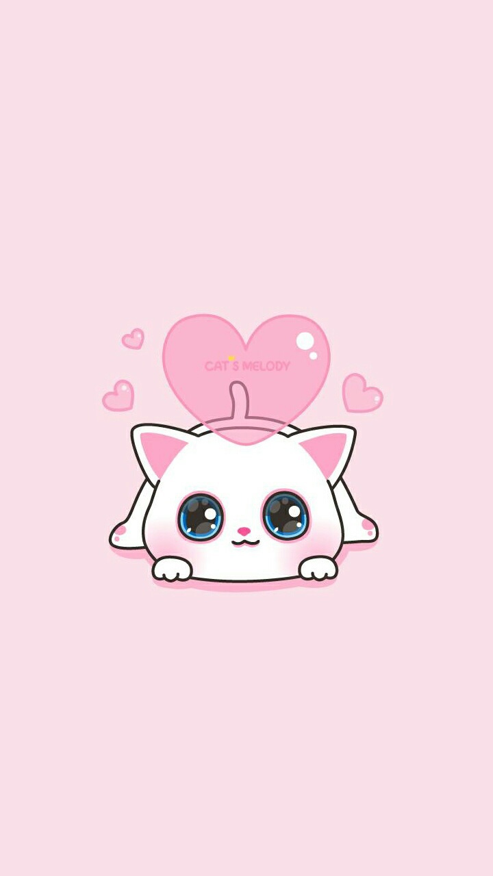 Cats Melody Pink Girly Cute Wallpaper resolution 720x1280