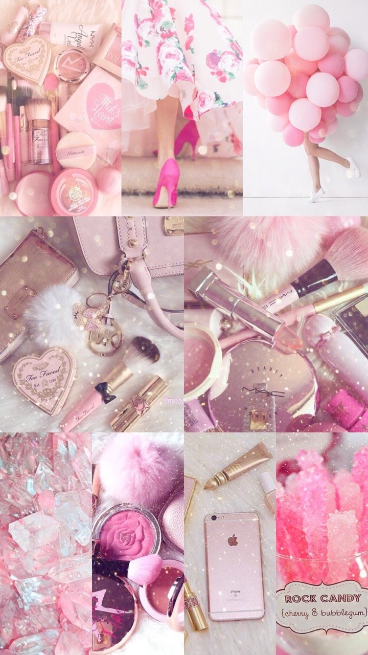 Cute Girly Collage Iphone Wallpaper