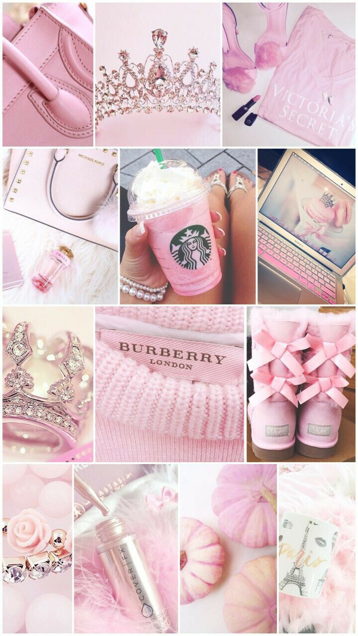Cute Girly Collage Wallpaper iPhone resolution 720x1280