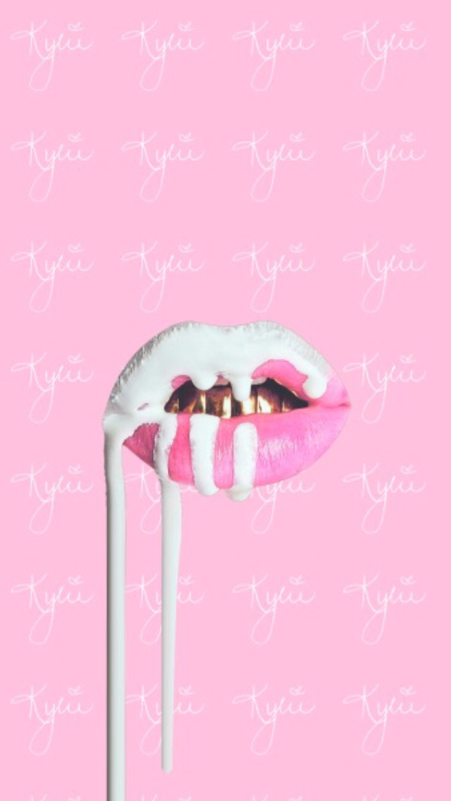 Cute Pink Lip Wallpaper HD