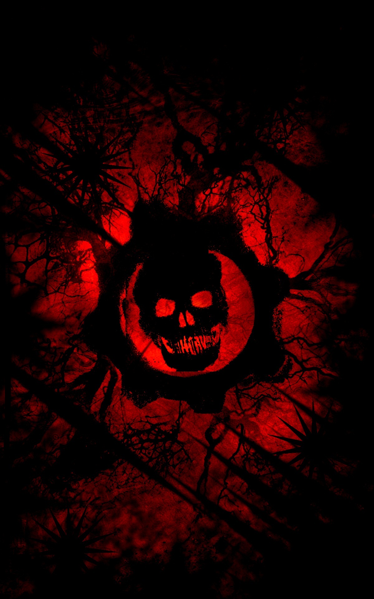 Gears of War Red Wallpaper iPhone