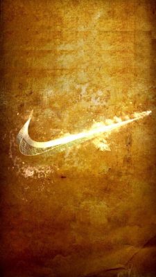 Gold Nike iPhone Wallpaper
