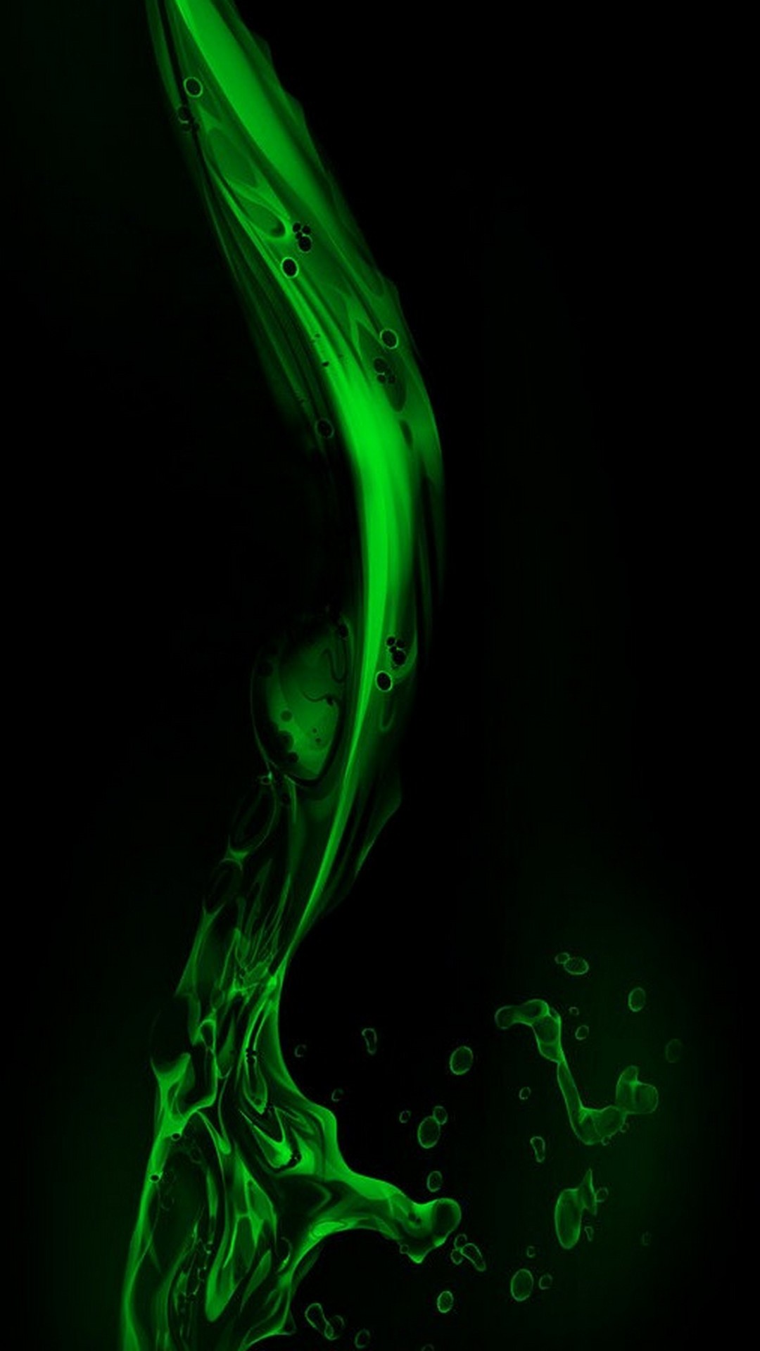 Green Liquid Wallpaper iPhone