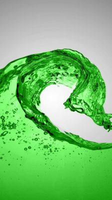 Green Liquid iPhone 8 Wallpaper