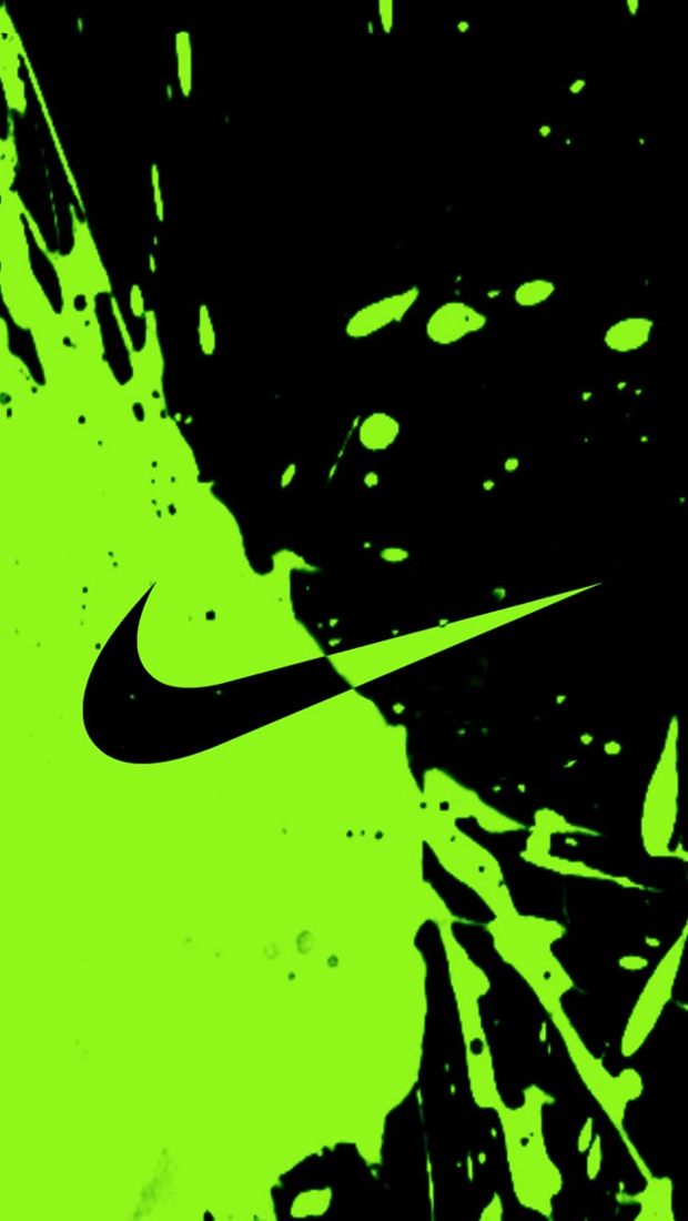 Green Nike iPhone Wallpaper