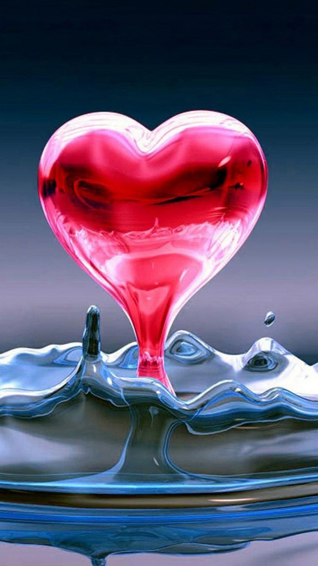 Heart Liquid iPhone Wallpaper