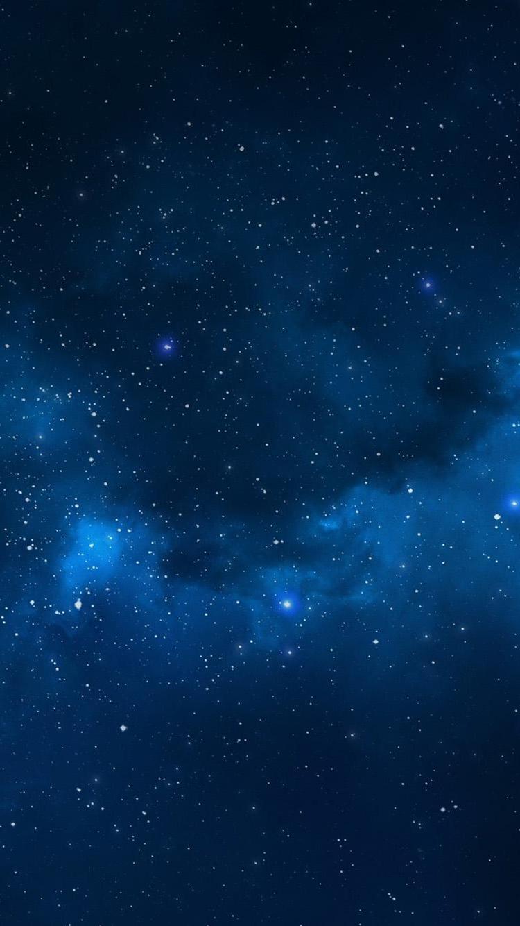 Iphone Blue Stars Wallpaper resolution 750x1334