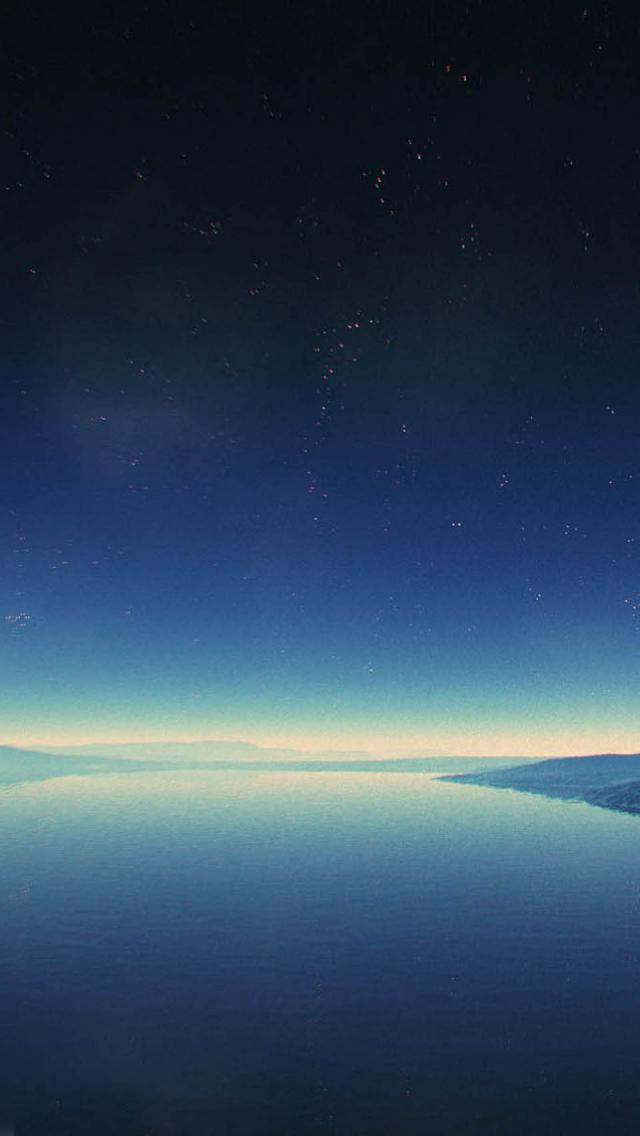 Lake Iphone Stars Wallpaper