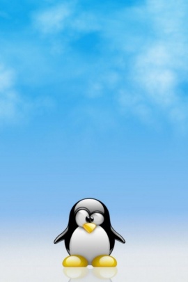 Linux Penguin iPhone Wallpaper