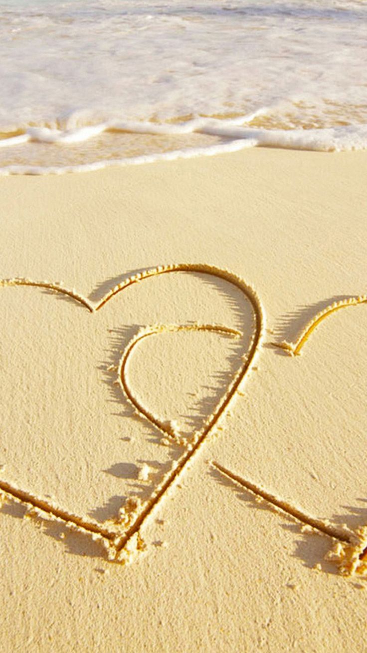 Love Sea Sand iPhone Wallpaper