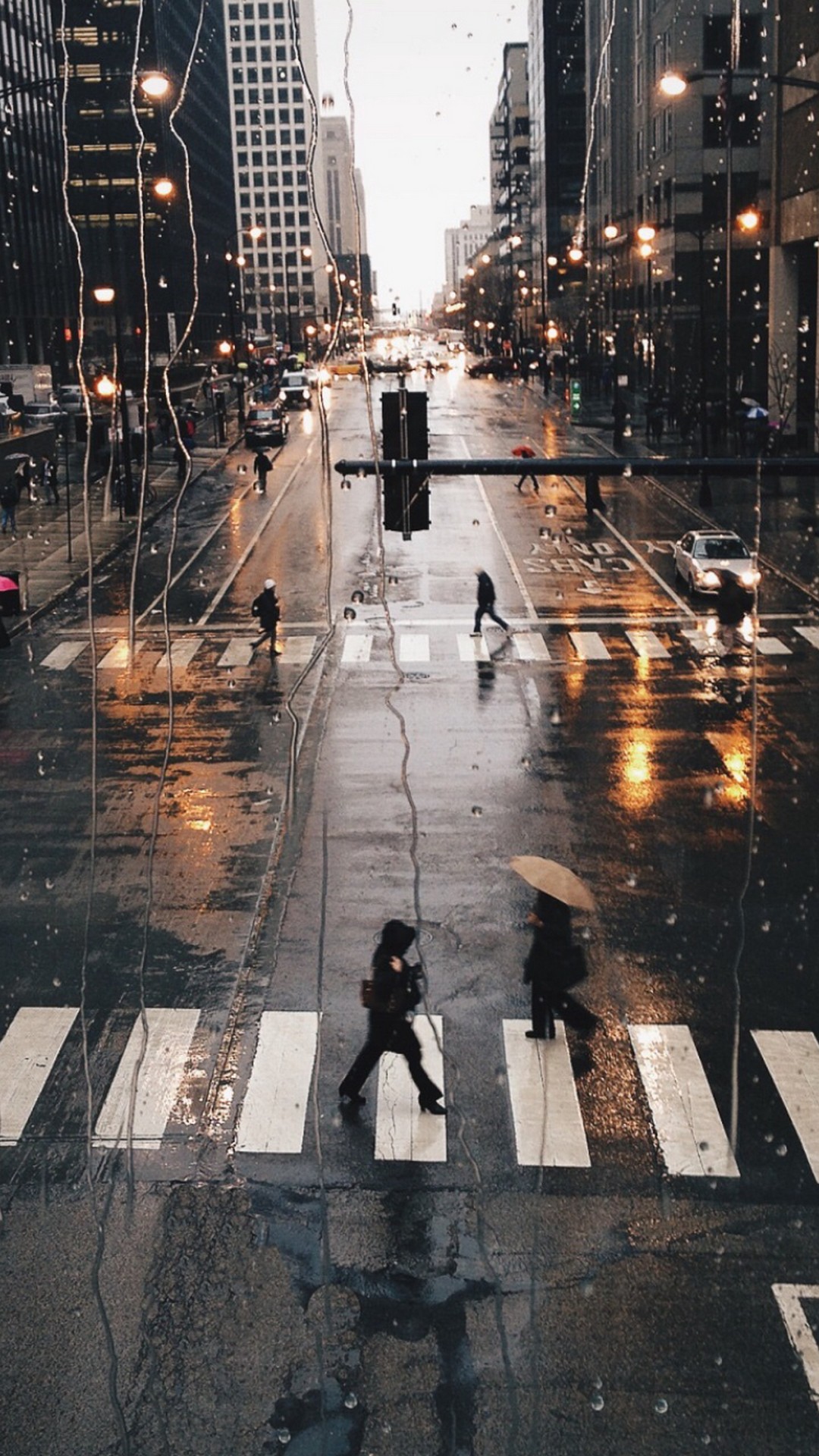 Rainy City iPhone 6 Wallpaper resolution 1080x1920