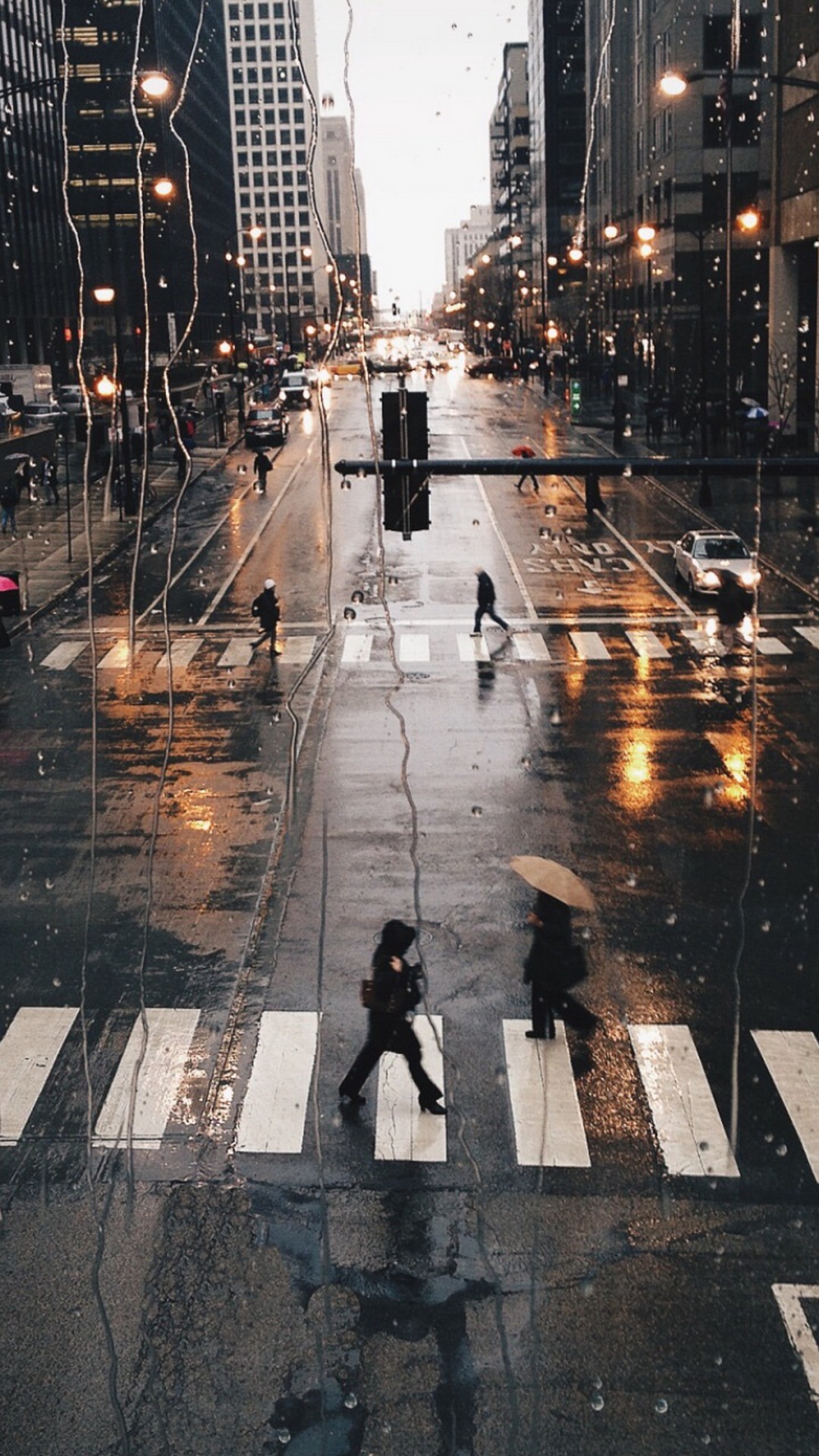 Rainy City Iphone 6 Wallpaper | 2021 3D Iphone Wallpaper