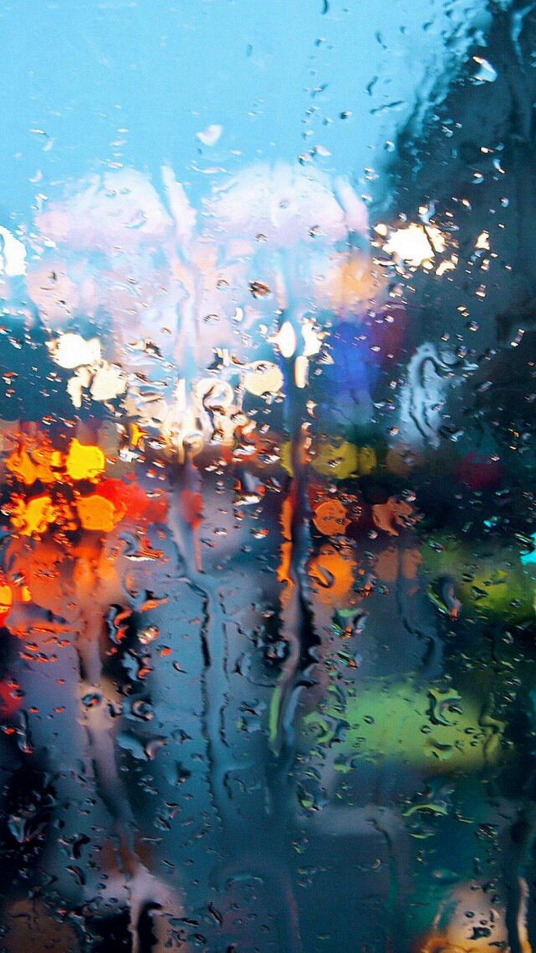 Rainy Window iPhone Wallpaper