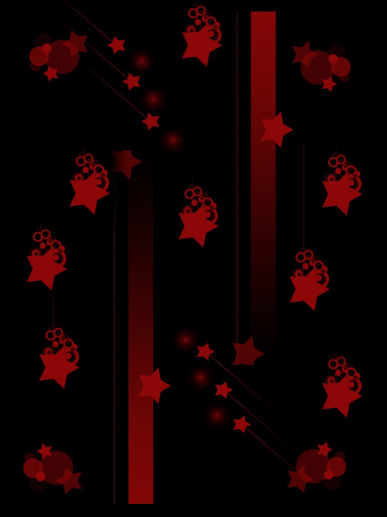 Red and Black Stars Wallpaper iPhone resolution 768x1024