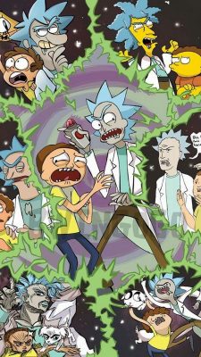 Rick And Morty Cartoon iPhone Wallpaper