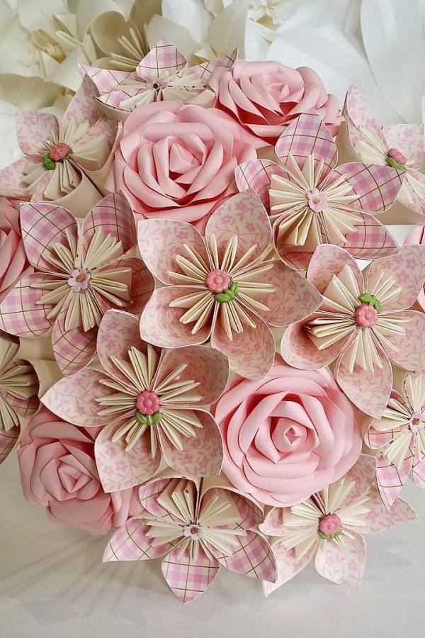 Rustic Paper Flowers iPhone Wallpaper