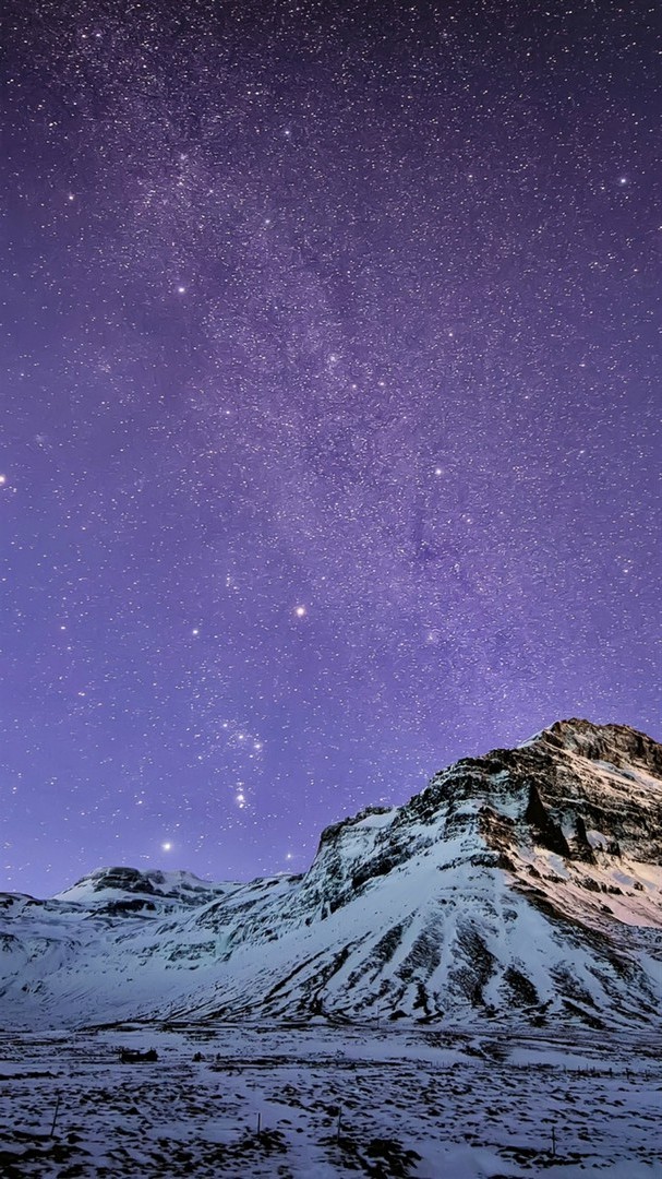 Snow Mountain Stars Iphone Wallpaper resolution 607x1080