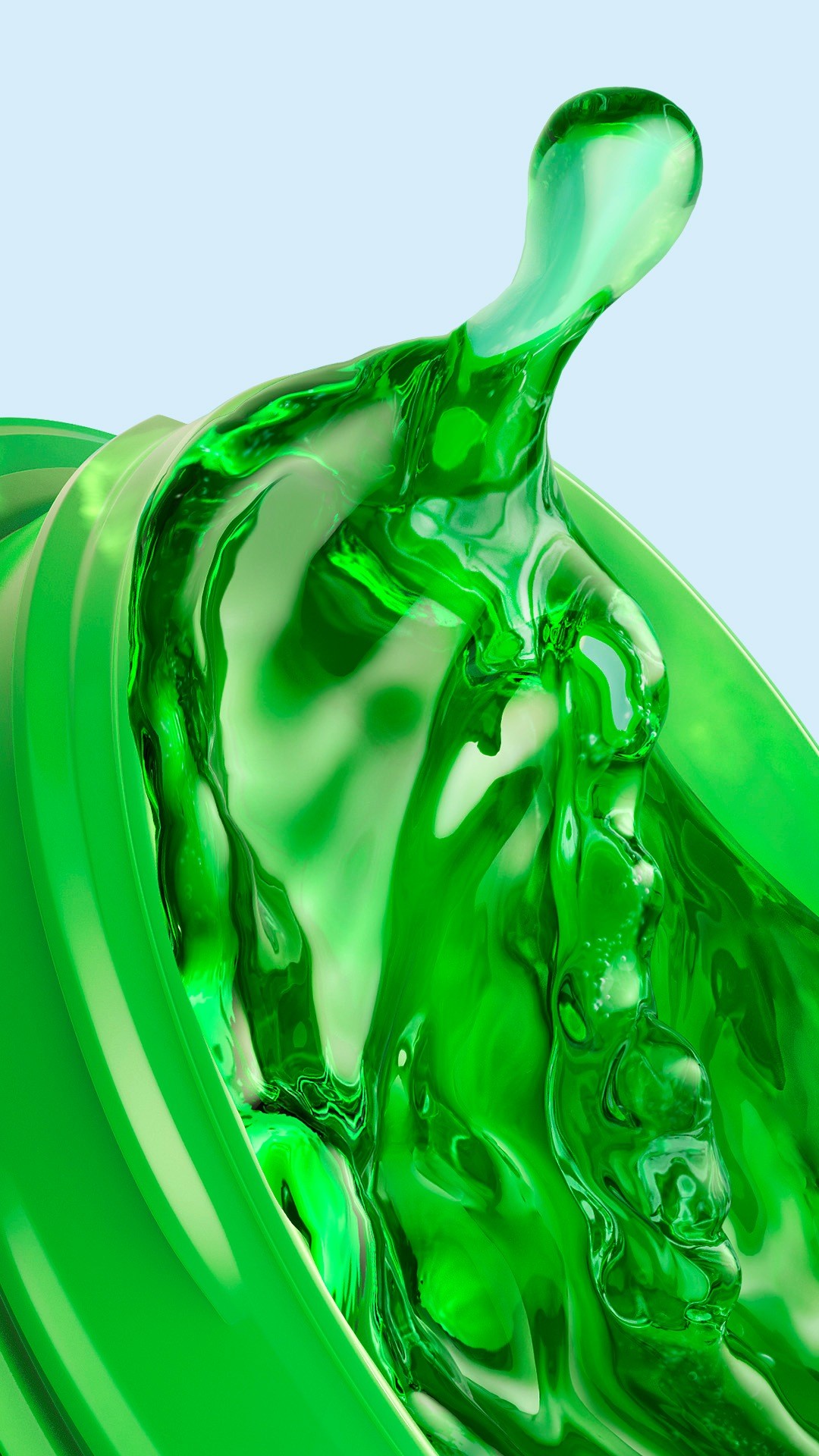 Wallpaper Green Liquid iPhone