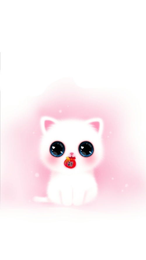 iPhone Wallpaper Girly Cute Pink Melody Cat resolution 500x889