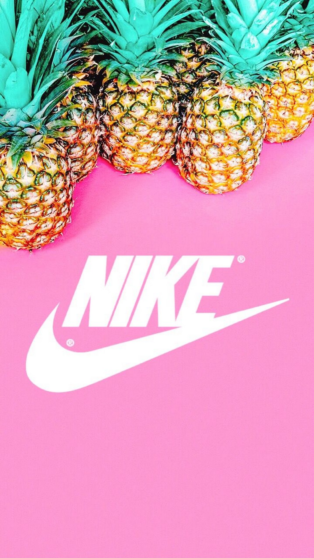 Nike Pineapple Pink Background resolution 1080x1920