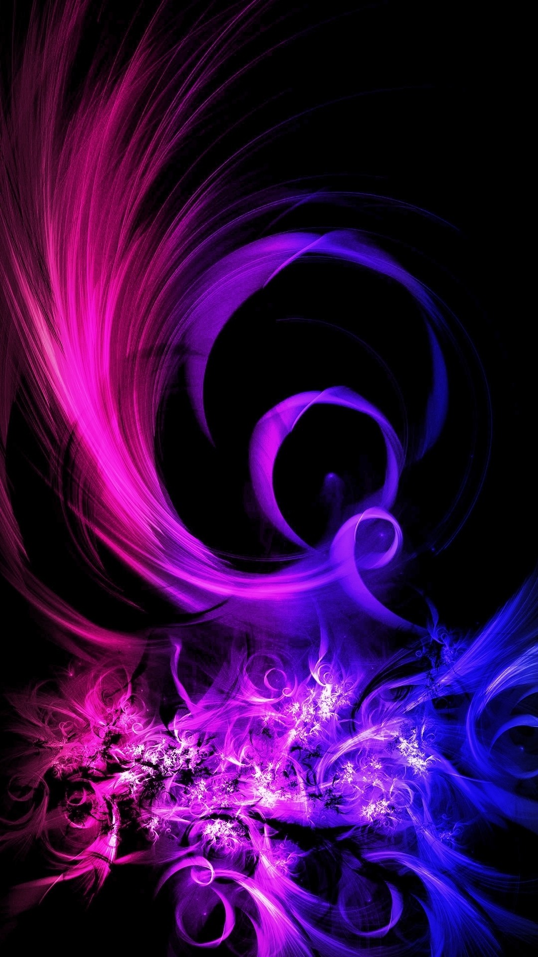 Purple Abstract iPhone Wallpaper