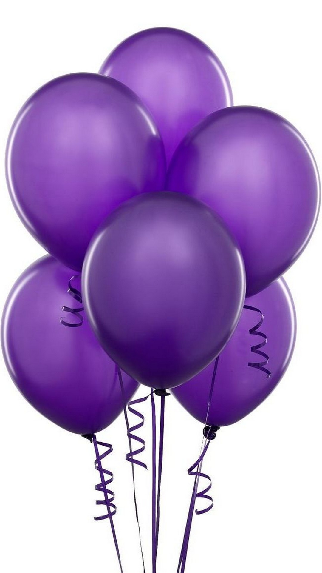 Purple Ballons iPhone Wallpaper