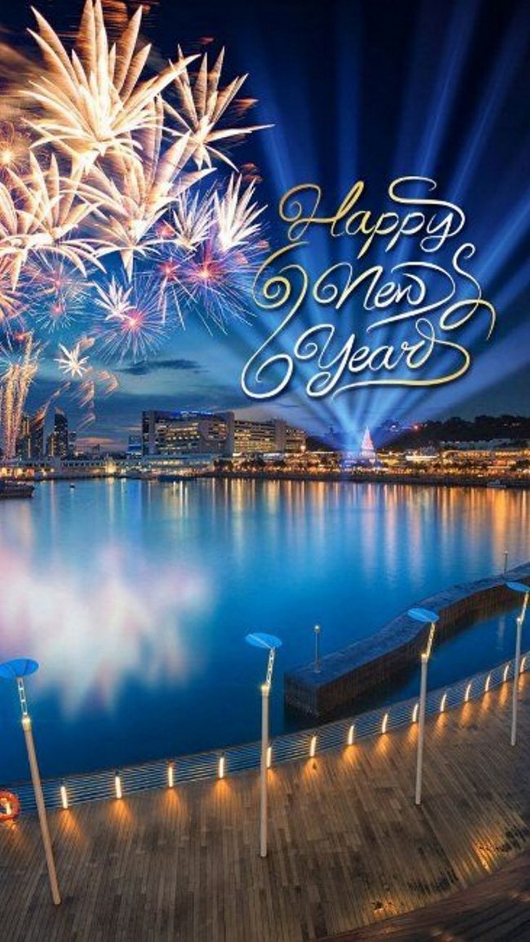 iPhone Wallpaper Happy New Year 2018 resolution 1080x1920