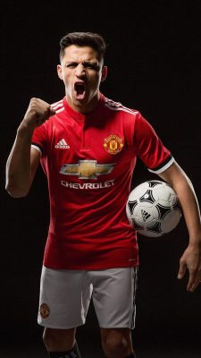 Alexis Sanchez Manchester United iPhone Wallpaper