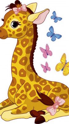 Cute Baby Giraffe Wallpaper iPhone