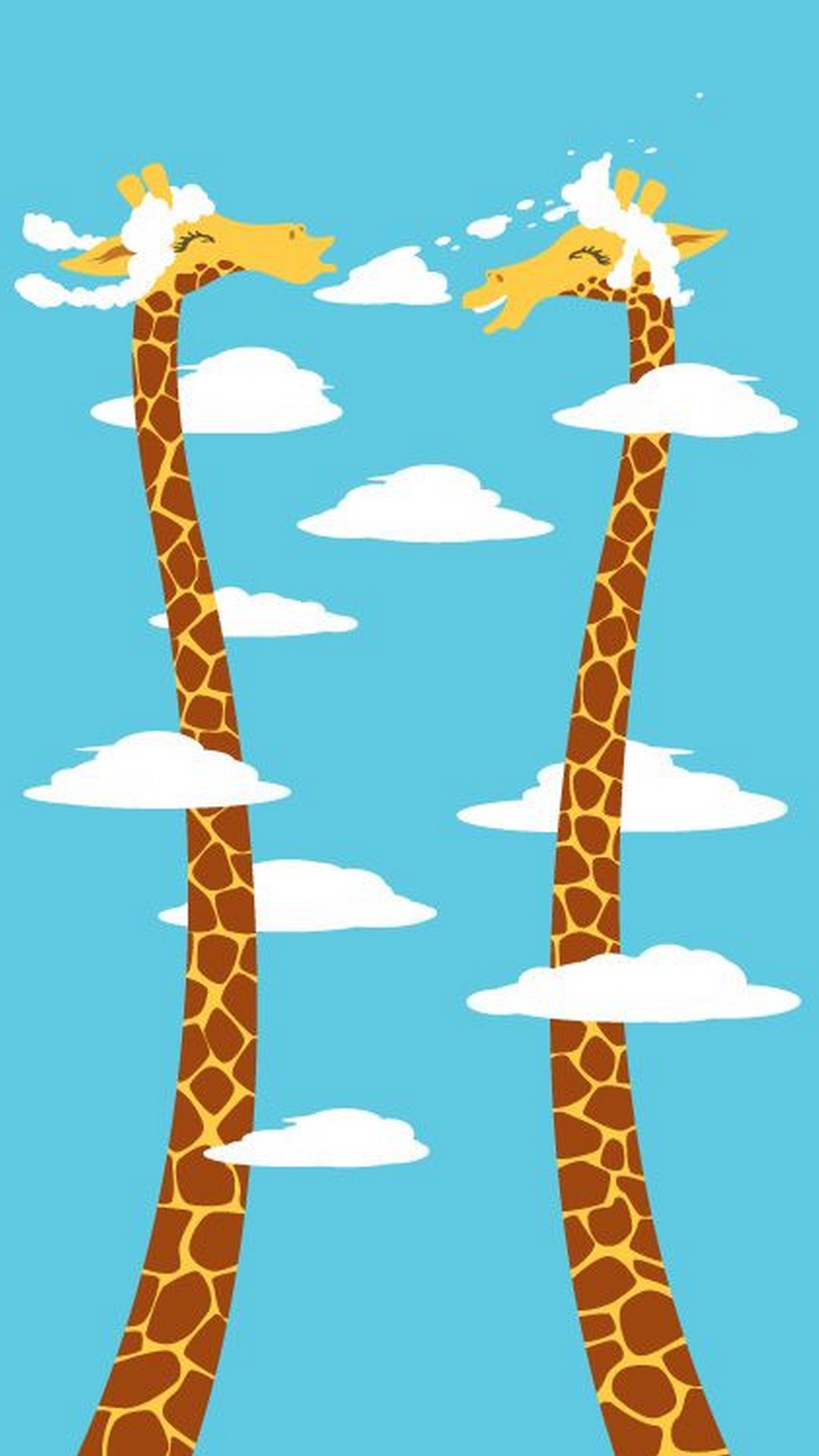 Cute Giraffe HD Wallpaper resolution 1080x1920